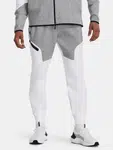 Šedo-biele športové tepláky Under Armour UA Unstoppable Flc Joggers