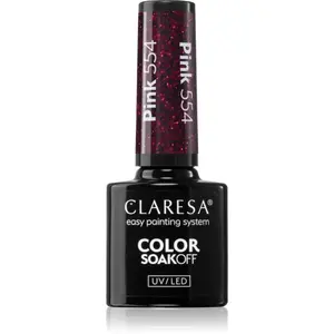 Claresa SoakOff UV/LED Color Warm Feelings gelový lak na nehty odstín Pink 554 5 g
