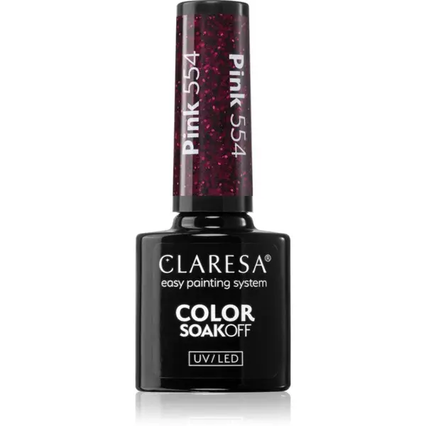 Claresa SoakOff UV/LED Color Warm Feelings gelový lak na nehty odstín Pink 554 5 g
