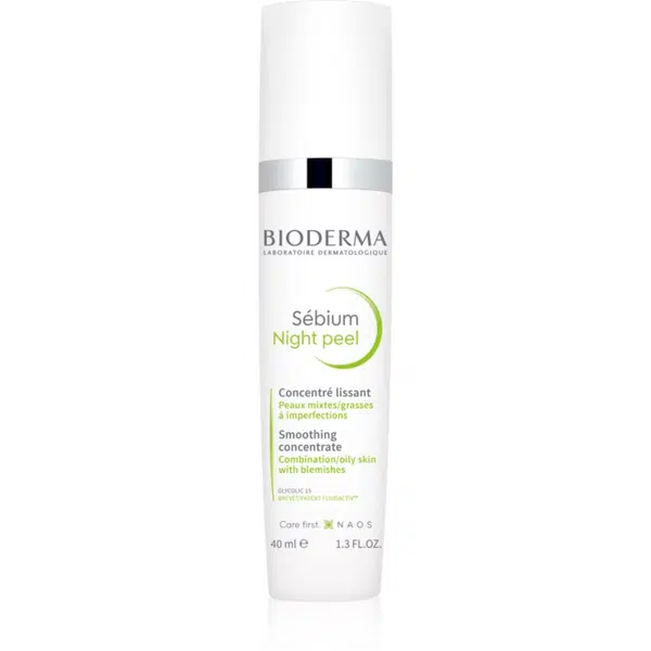 Bioderma Sébium Night Peel vyhlazující exfoliační sérum proti nedokonalostem pleti 40 ml