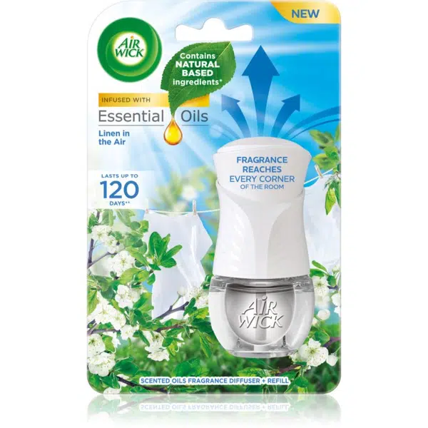 Air Wick Linen in the Air Electric elektrický osvěžovač vzduchu s náplní 19 ml
