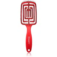 Dtangler Dry Blow, Glow And Go hranatý kartáč na foukání barva Red Scarlett 1 ks
