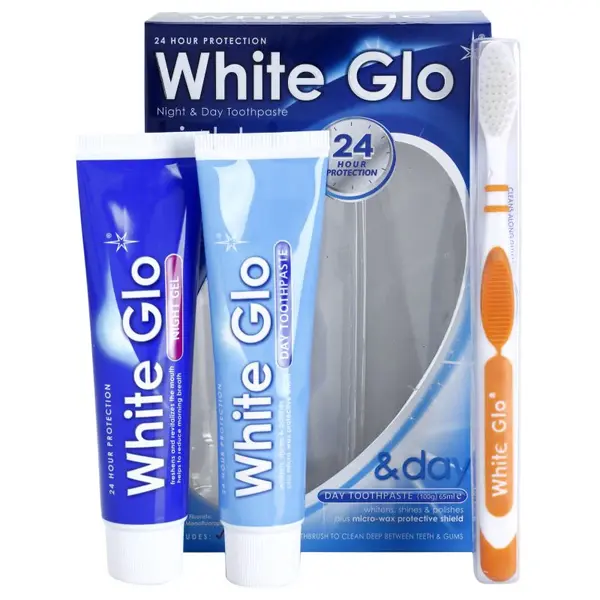 White Glo Night & Day Toothpaste Set sada zubní péče