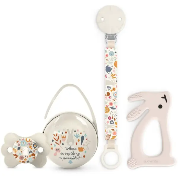 Suavinex Wonderland Gift Set 0-6 m Cream dárková sada pro miminka