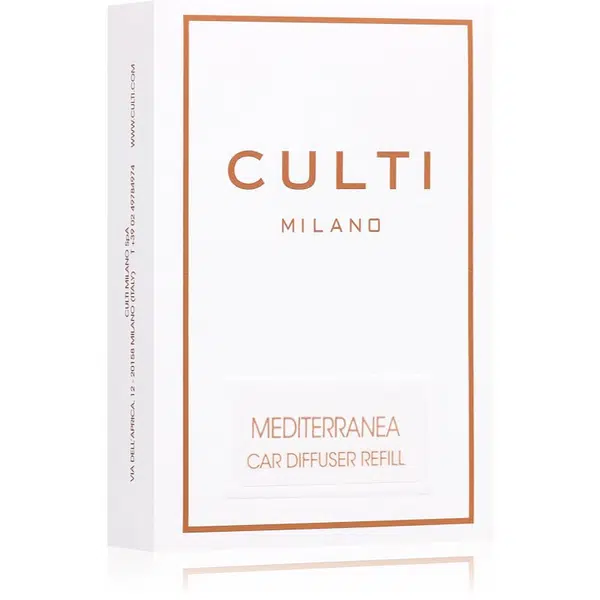 Culti Car Mediterranea vůně do auta náhradní náplň 57x35 cm