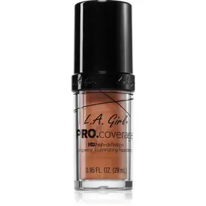 L.A. Girl Cosmetics PRO. Coverage rozjasňující tekutý make-up odstín Tan 28 ml