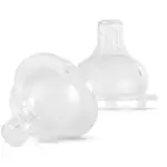 Baboo Liquid Silicone Teat Thick Liquids savička na láhev 6m+ 2 ks