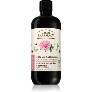 Green Pharmacy Damask Rose & Shea Butter Bath Foam krémová pěna do koupele s bambuckým máslem 500 ml