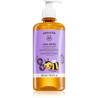 Apivita Mini Bees Gentle Kids Shampoo Blueberry & Honey šampon pro jemné vlasy pro děti 500 ml