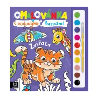 Omalovánky s vodovými barvami. Zvířata
