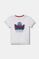 Dětské bavlněné tričko Guess