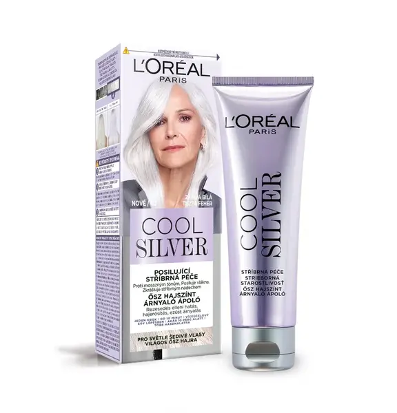 Loréal Paris Cool Silver posilující stříbrná péče 114 ml zářivá bílá