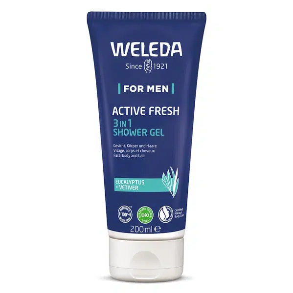 WELEDA For Men Active Fresh 3in1 Sprchový gel 200 ml