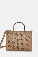 Kabelka Tommy Hilfiger béžová barva, AW0AW17500