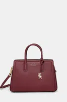 Kožená kabelka MICHAEL Michael Kors LAILA vínová barva, 30R5G9IS6L
