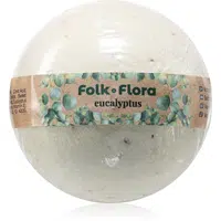 Folk & Flora Eucalyptus koupelová bomba se zklidňujícím účinkem 130 g