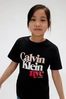 Dětské bavlněné tričko Calvin Klein Jeans černá barva, IG0IG02991