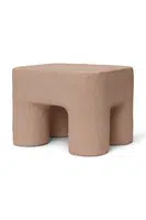 Stolička ferm LIVING Podo Stool růžová barva