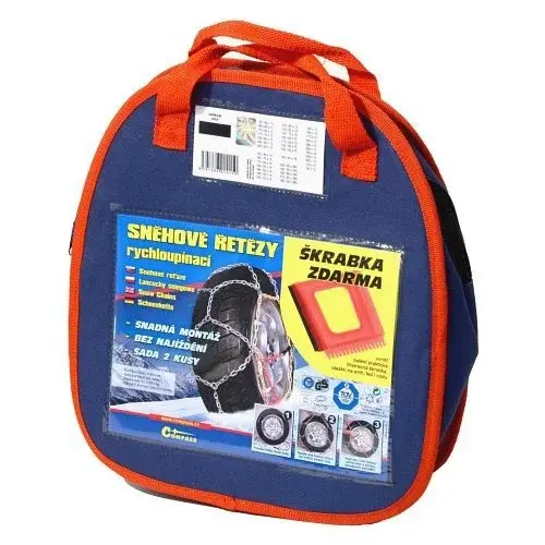 COMPASS Sněhové řetězy rychoupínací X100, 3,0 x 9 mm, pro vozy do 2 tun, 2 kusy