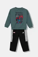 Dětská tepláková souprava adidas Marvel zelená barva, JL9179