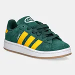 Dětské semišové tenisky adidas Originals CAMPUS 00s zelená barva, JP7985