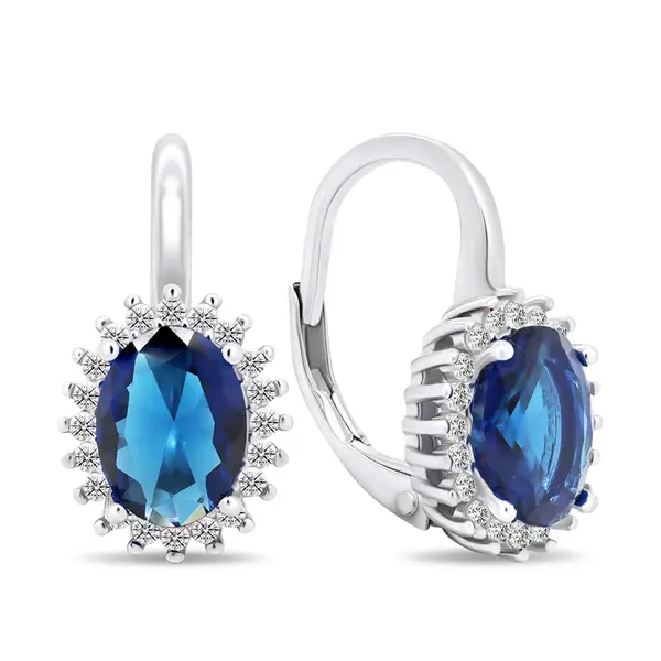 Brilio Silver Luxusní stříbrné náušnice ve stylu vévodkyně Kate EA422WB