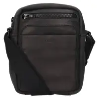 Pánska kožená taška cez rameno Lagen Fabrice - čierna