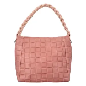 Dámská kožená kabelka Delami Chiara - růžová