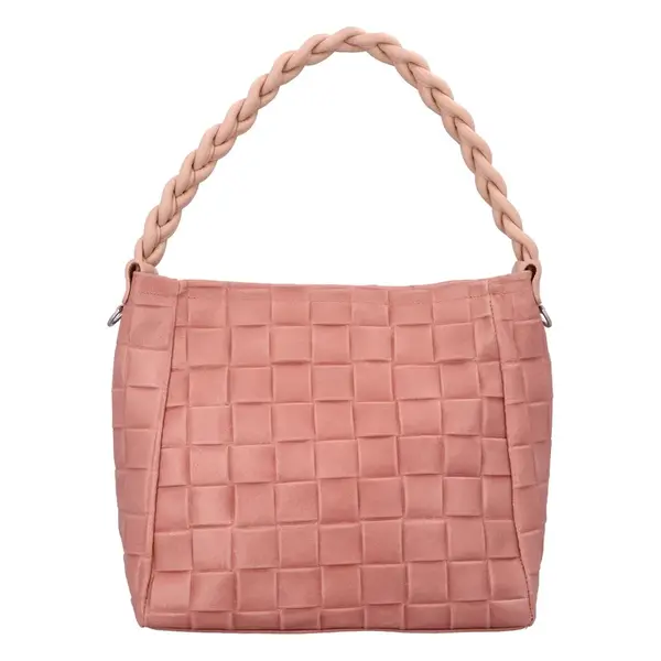 Dámská kožená kabelka Delami Chiara - růžová