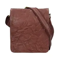 Pánská kožená taška přes rameno SendiDesign Stefano - tmavě hnědá