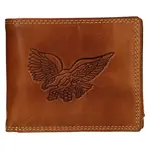 Pánská kožená peněženka SendiDesign Eagle - koňak