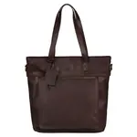 Dámská kožená kabelka Burkely Jade - tmavě hnědá