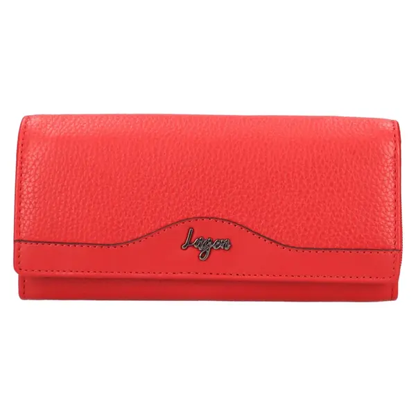 Dámská kožená peněženka Lagen Grete - červená