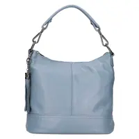 Dámská kožená kabelka Italia Solla - modrá