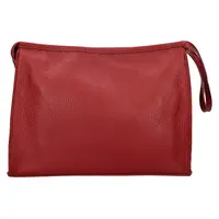 Dámská kožená crossbody kabelka Italia Gisell - tmavě červená