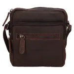 Pánská kožená taška přes rameno Greenwood Otakar - tmavě hnědá