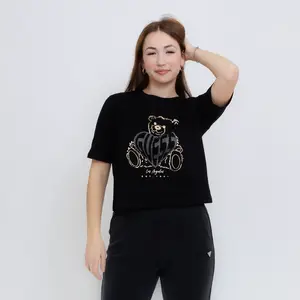 Guess Rhinestone Bear Boxy XS