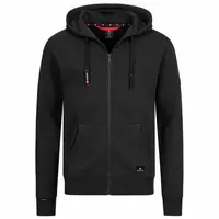 HOHENHORN WOODBERG Pánská mikina s kapucí, černá, velikost 4XL