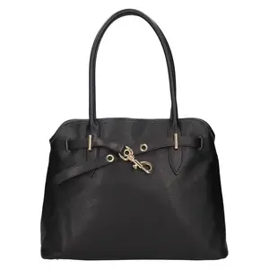 Dámská kožená kabelka Italia Sára - černá