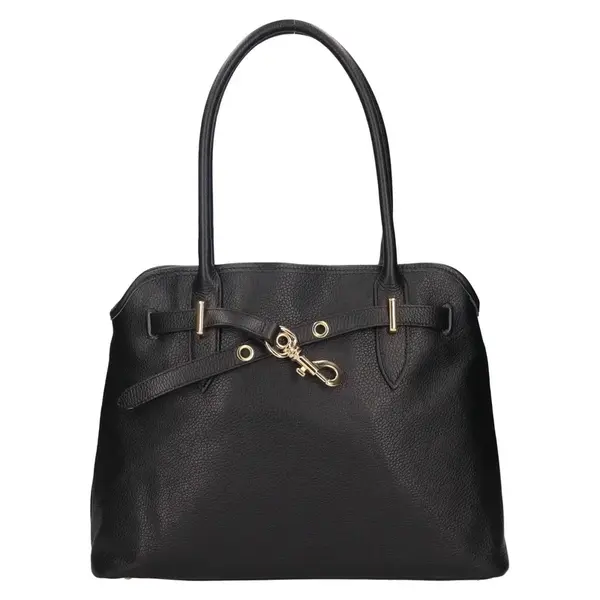 Dámská kožená kabelka Italia Sára - černá
