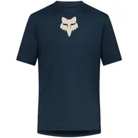 Fox RANGER SS JERSEY FOX HEAD Pánsky dres na bicykel, tmavo modrá, veľkosť XXL