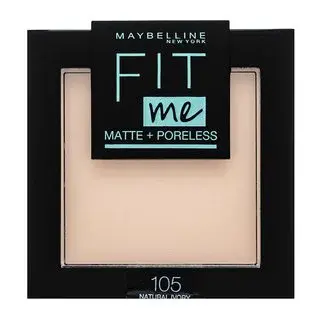 Maybelline Fit Me! Matte + Poreless Powder púder so zmatňujúcim účinkom 105 Natural Ivory 9 g