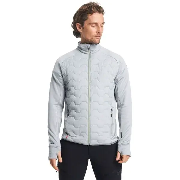 TENSON TXLITE HYBRID Pánská hybridní bunda, šedá, velikost