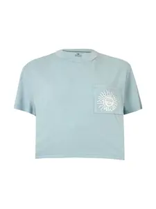 Volcom Tričko 'Pocket Dial'  modrá / biela