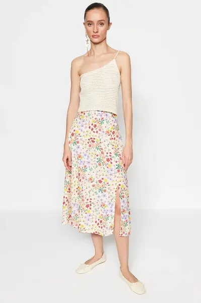Dámská sukně Trendyol Floral Patterned