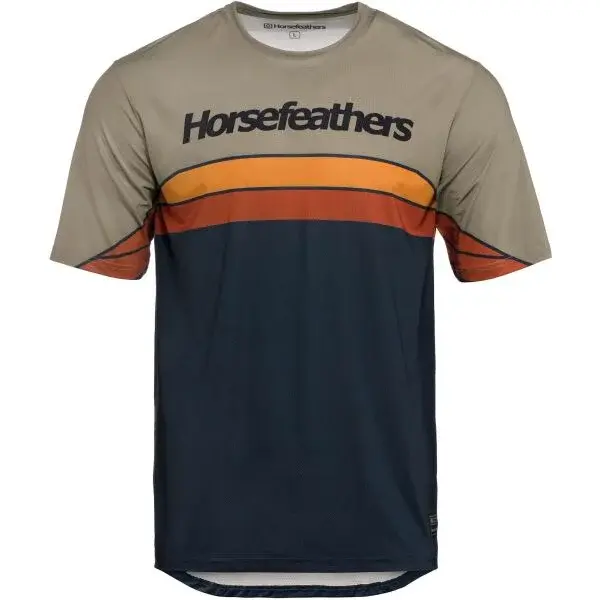 Horsefeathers QUANTUM Pánsky cyklistický dres, čierna, veľkosť
