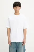 Bavlněné tričko Samsoe Samsoe SASWIRL pánské, bílá barva, s potiskem, U25200006