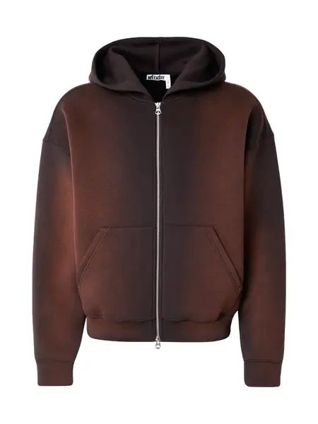 WEEKDAY Tepláková bunda 'Simon'  tmavohnedá