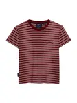 Superdry & Co Tričko 'Essential'  bordová / šedobiela