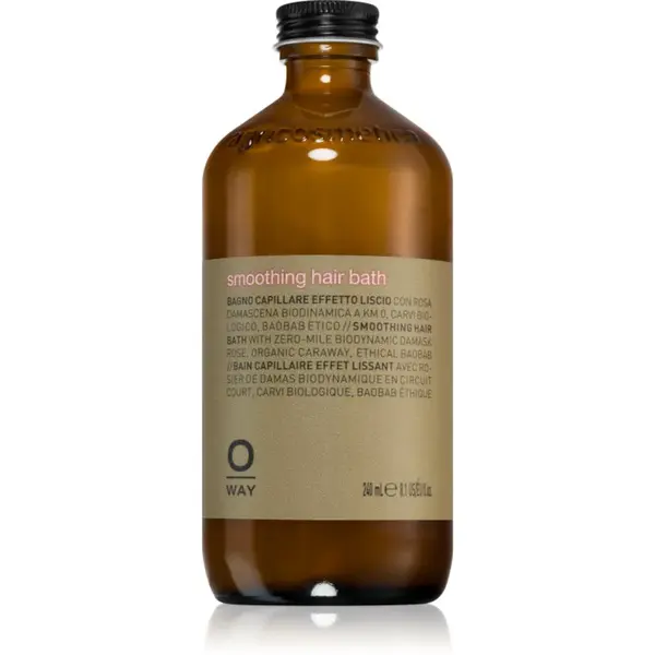 Oway Smooth+ Hair Bath uhlazující šampon pro suché a nepoddajné vlasy 240 ml